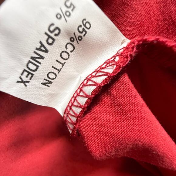 OUGES Womens Red Halter Neck Sleeveless Dress XXL Cotton Blend Tie Back NWT - Picture 3 of 6